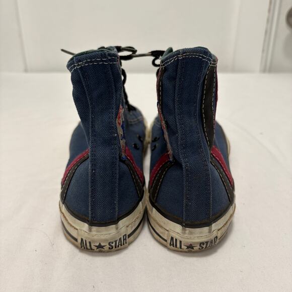 VTG 80\'s Converse All-Star Chuck Taylor High Top Made USA Sneakers Striped 9.5 main image 5